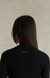 Fear of God ESSENTIALS Women's Jet Black Ribbed Jacket