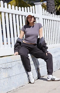 John Galt Black Rosa Sweatpants