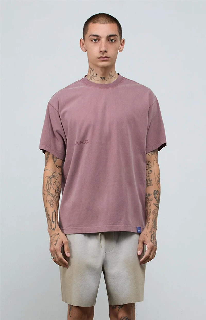 A.R.C. Taupe Vintage Wash Heavyweight Oversized T-Shirt