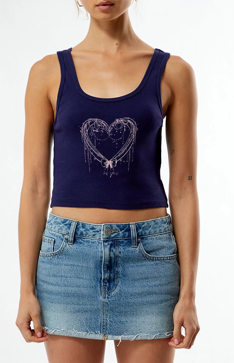 PS / LA Charm Heart Tank Top