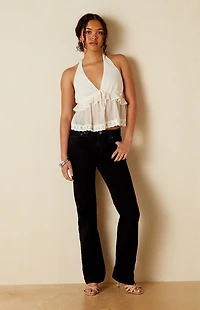 Your Favorite Bella Chiffon Ruffle Halter Top