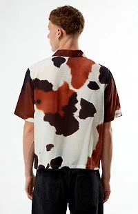 Pacsun Cowhide Oversized Camp Shirt
