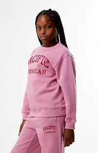 Pacsun Kids Pink Crew Neck Sweatshirt