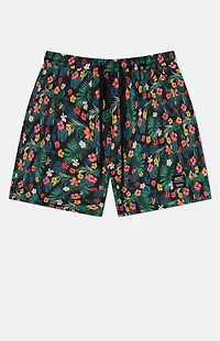 WeSC America Inc Zack Monstera Flowers 5" Swim Trunks