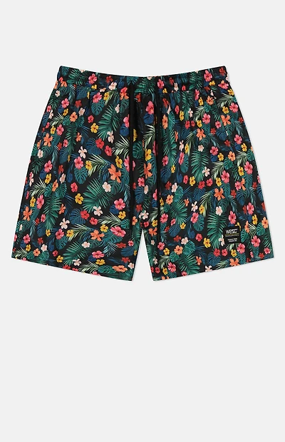 WeSC Zack Monstera Flowers 5" Swim Trunks