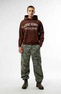 Guess Jeans Twill Camo Cargo Pants