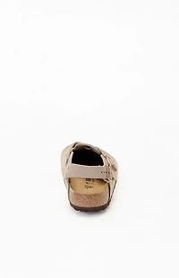 Birkenstock Tokio Suede Leather Clog Taupe