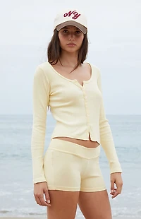John Galt Yellow Madelyn Shorts