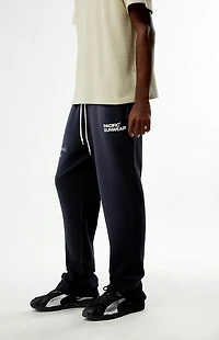 Pacsun Washed Black Terrain Straight Leg Sweatpants
