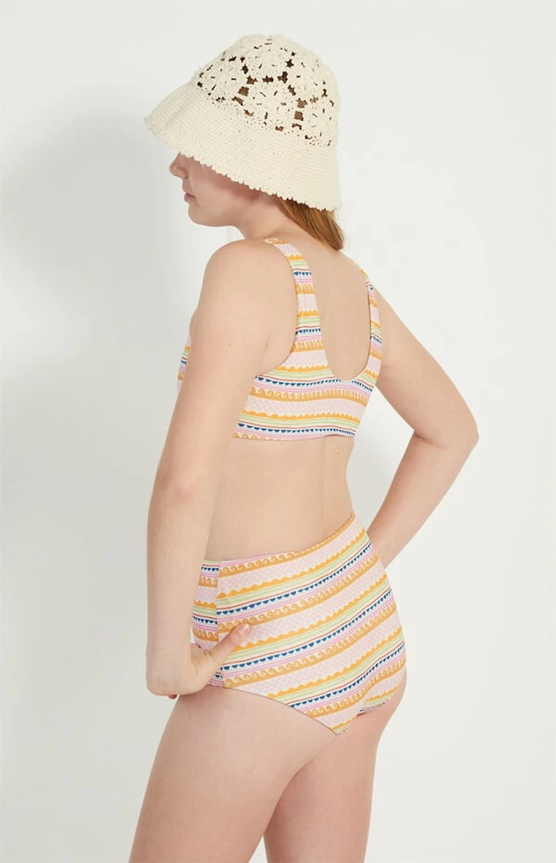 Pacsun Kids Multicolor Scrunched Bikini Swimsuit Set