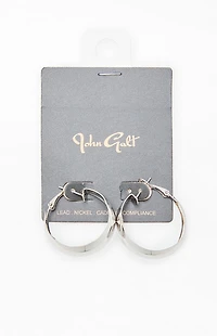 John Galt Silver Hoop Earrings