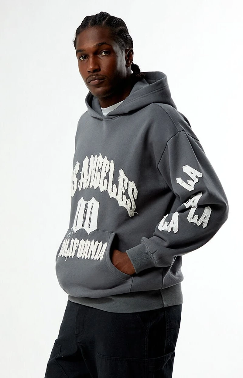 Pacsun Los Angeles Raw Applique Hoodie
