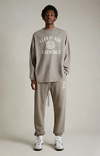 Fear of God ESSENTIALS Heather Grey University Fleece Sweatpants