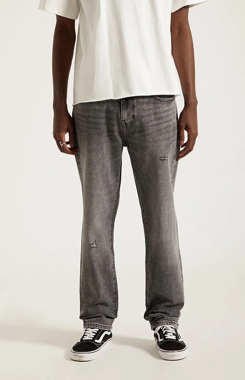 Pacsun Cade Straight Jeans Ripped Black Wash