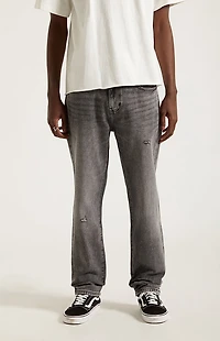 Pacsun Cade Straight Jeans Ripped Black Wash
