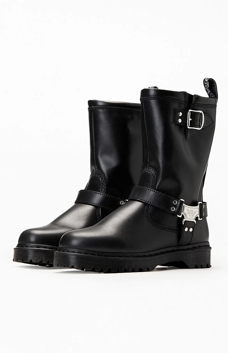Dr Martens Anistone Hi Leather Biker Boots