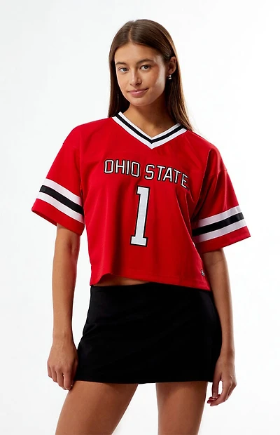HYPE & VICE Ohio State Cropped Football Jersey