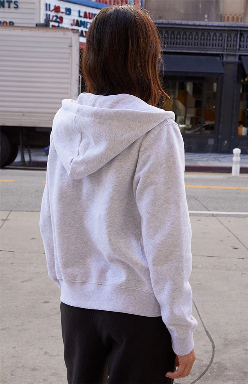 John Galt Light Gray Full Zip Hoodie