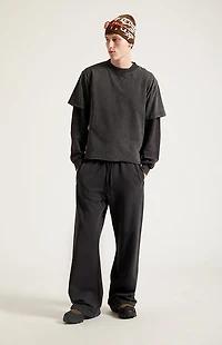 Pacsun Black Wash Baggy Sweatpants