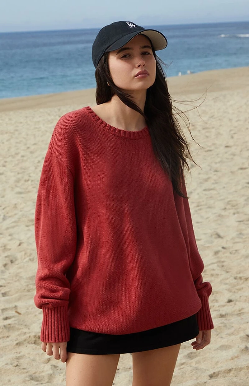 John Galt Red Brianna Sweater