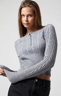 Beverly and Beck Kaila Cable Knit Sweater