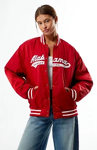 HYPE & VICE Alabama Crimson Tide A-Game Varsity Bomber Jacket