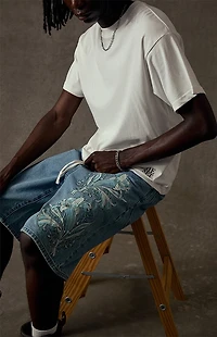 The Met x Pacsun Moon Flask Lily Baggy Jorts