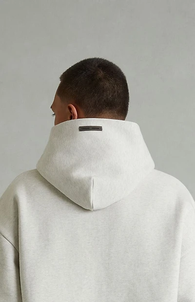Fear of God ESSENTIALS Heather Oatmeal Embossed Classic Hoodie
