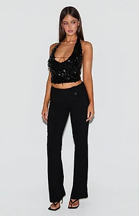 Tiger Mist Zana Sequin Halter Top