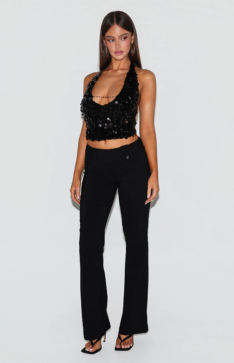Tiger Mist Zana Sequin Halter Top