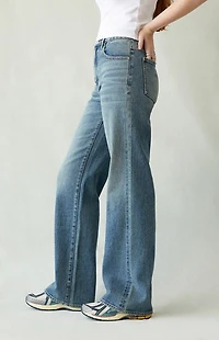 Pacsun Madison High Waisted Girlfriend Jeans Medium Indigo