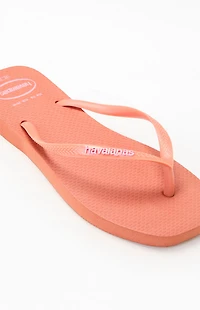 Havaianas Women's Rust Slim Square Flip Flop Sandals