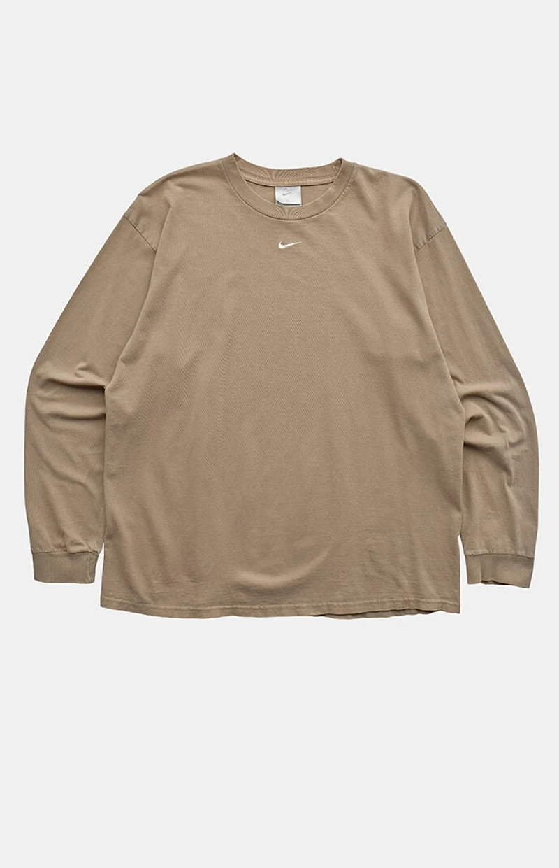 PS VINTAGE 2000s Nike Beige Long Sleeve T-Shirt