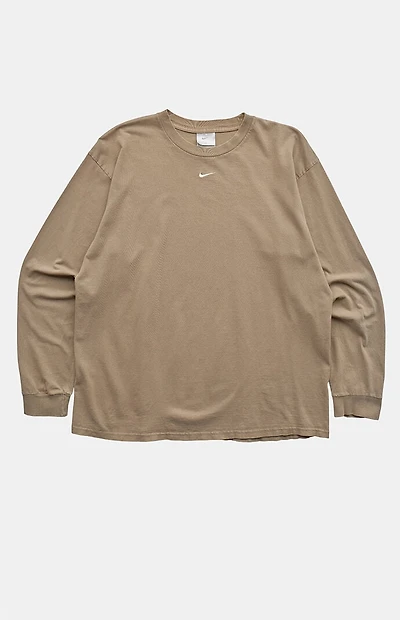 PS VINTAGE 2000s Nike Beige Long Sleeve T-Shirt