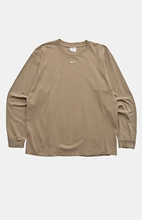 PS VINTAGE 2000s Nike Beige Long Sleeve T-Shirt