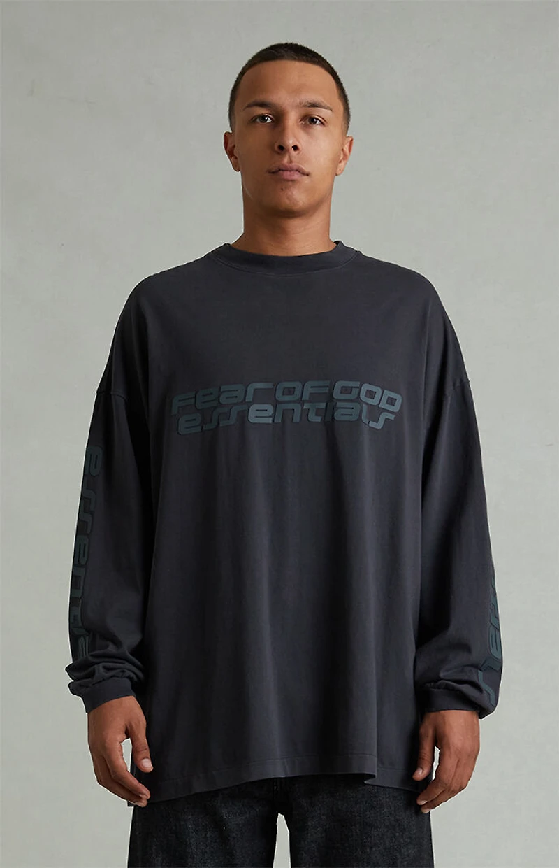 Fear of God ESSENTIALS Vintage Black '90s Long Sleeve T-Shirt