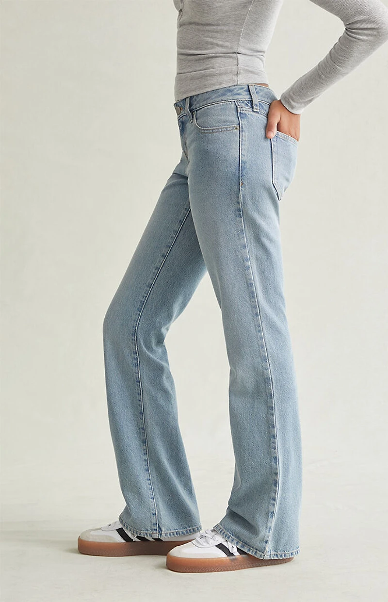 Pacsun Jade Low Rise Bootcut Jeans Light Blue