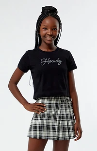 Pacsun Kids Plaid Buckle Mini Skort