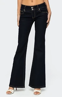 Edikted Tilda Low Rise Flared Jeans