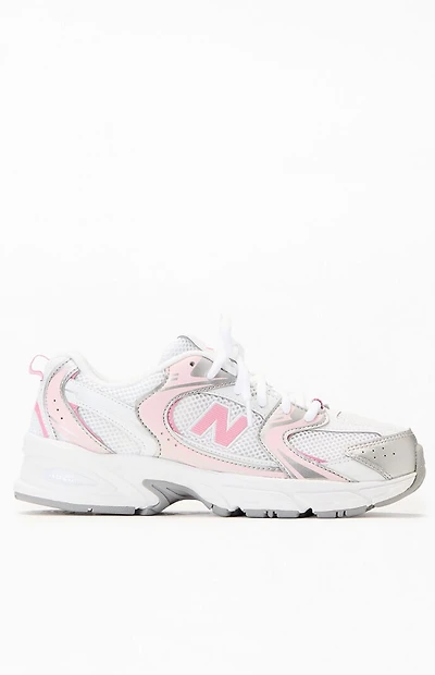 New Balance Kids White & Pink 530 Shoes