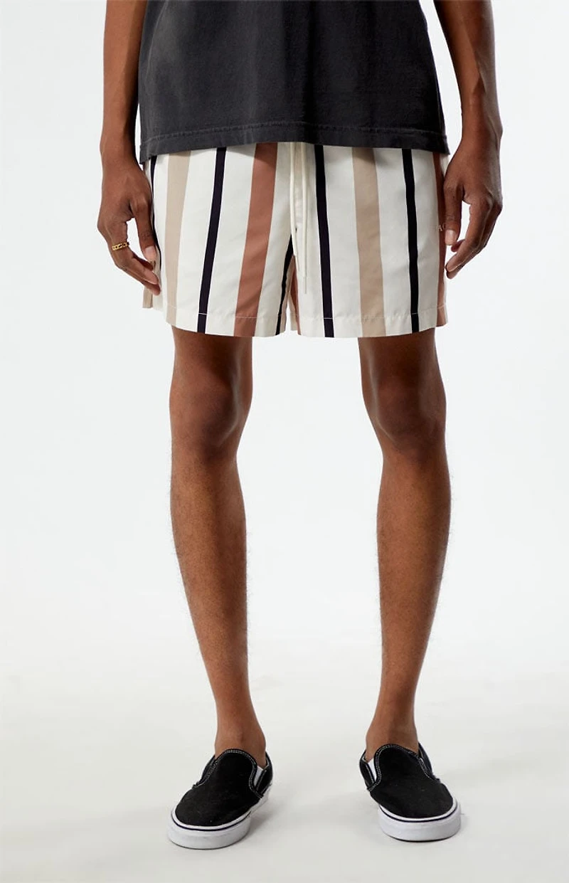 Pacsun Stripe 4.5" Swim Trunks