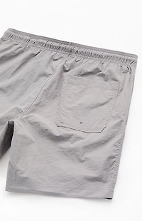 Pacsun Gray Collegiate 6.5" Swim Trunks