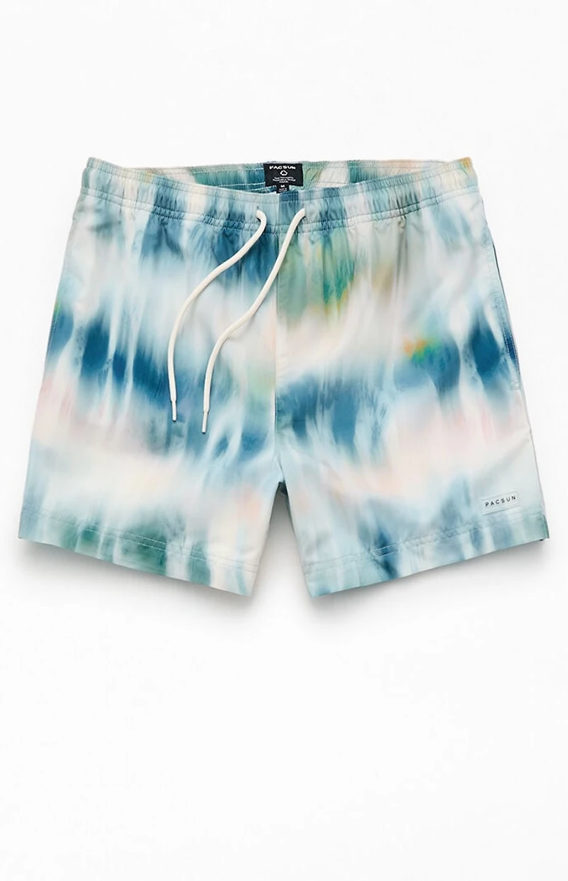 Pacsun Tie Dye 4.5" Swim Trunks