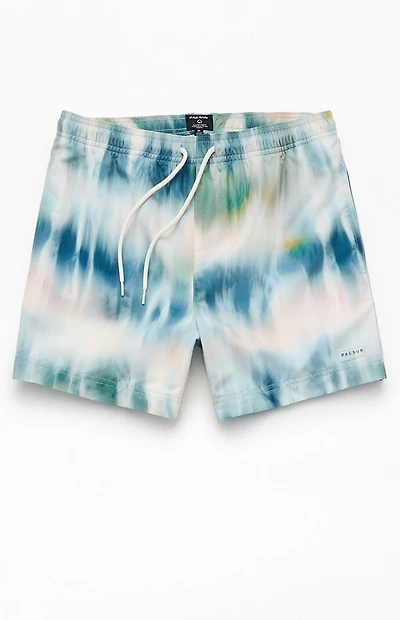 Pacsun Tie Dye 4.5" Swim Trunks