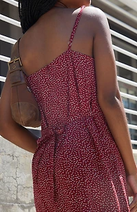 John Galt Red Floral Mini Dress