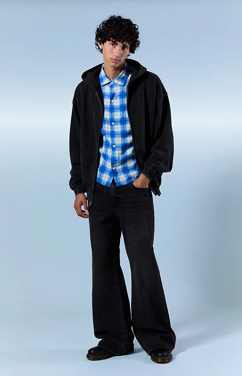 Pacsun Bennet Baggy Flare Jeans Black