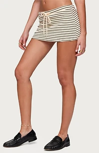 Edikted Brena Striped Mini Skort