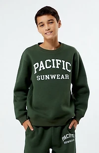 Pacsun Kids Green Pacific Sunwear Crew Neck Sweatshirt