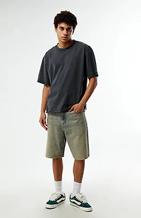 Pacsun Washed Black Premium Cropped T-Shirt