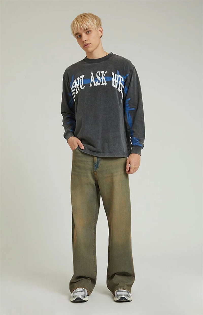 Pacsun Blake Tinted Extreme Baggy Jeans Medium Indigo